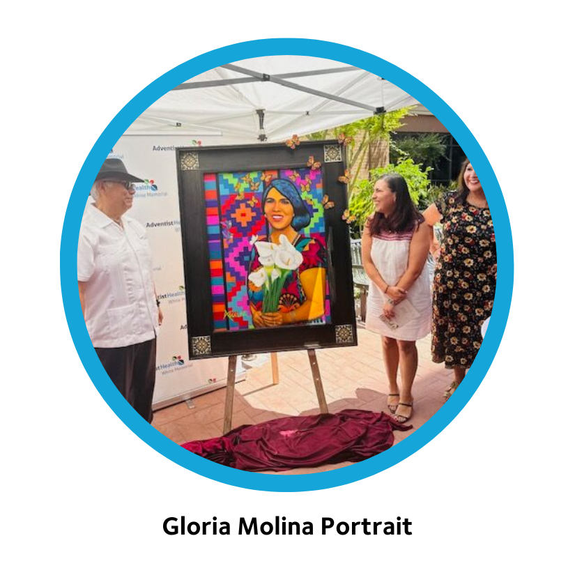 Gloria Molina art unveiling